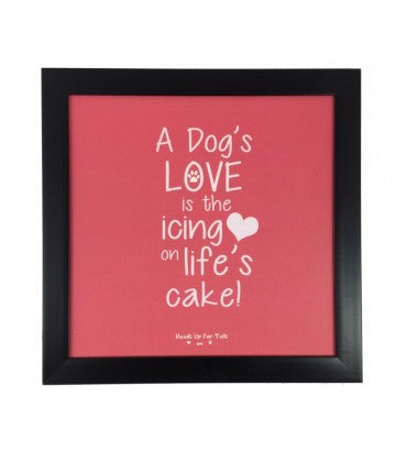 HUFT A Dog's Love Framed Poster