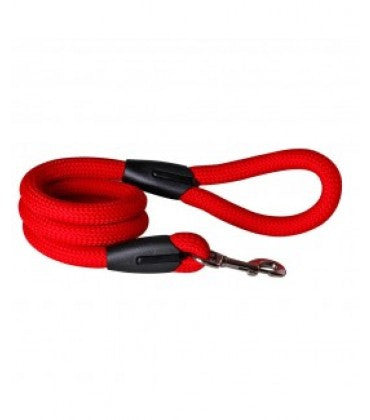 HUFT Red Braided Cord Dog Leash- 12mm