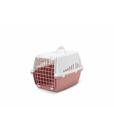 Savic Troffer 1 Pet Carrier, Pet Crate - Retro Pink 19x13x12inch