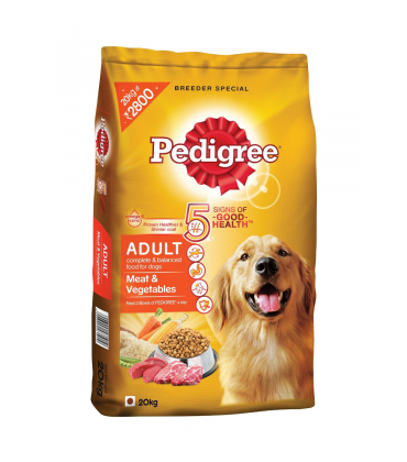 Pedigree Adult Meat & Veg Dog Food - 20 kg