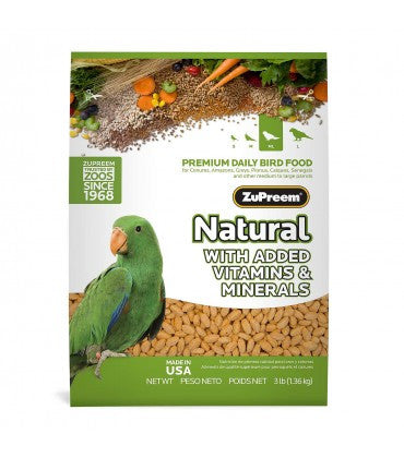 Zupreem Natural Blend Bird Food Medium Large