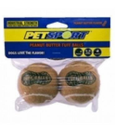 Petsport Tuff Peanut Butter Balls for Dogs - 2 pk