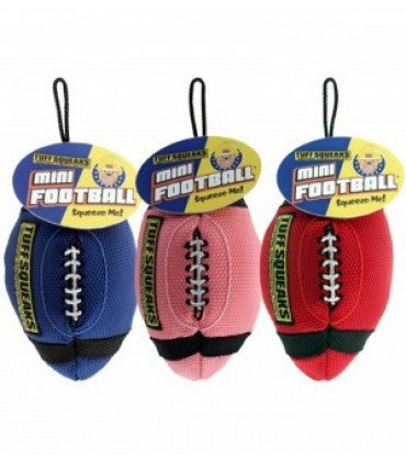 Petsport Tuff Squeaks Mini Football Dog Toy