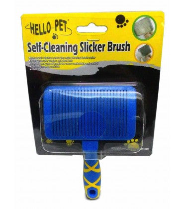 Hello Pet Self Cleaning Slicker Pet Brush Medium