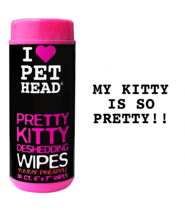 PetHead Pretty Kitty Deshedding Wipes