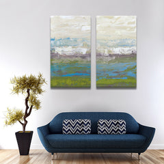 AAA 2 PIECES MODERN ABSTRACT HUGE WALL ART OIL PAINTING ON CANVAS PRINT FOR THE BEST SELL  FREE SHIPMENT No FRAME