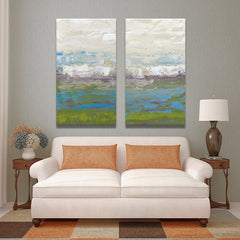 AAA 2 PIECES MODERN ABSTRACT HUGE WALL ART OIL PAINTING ON CANVAS PRINT FOR THE BEST SELL  FREE SHIPMENT No FRAME