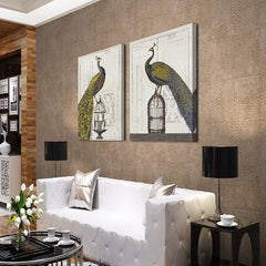 AAA 2 PIECES MODERN ABSTRACT HUGE WALL ART OIL PAINTING ON CANVAS PRINT FOR THE HIGH QUALITY BIRDS ANIMAL  FREE SHIPMENT No FRAME