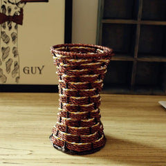 AAA 16.5*10cm Plant Vase Container Flower Basket Design Wrought Iron Frame Pastorale Pastorale Home Weddding Decoration