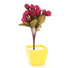 AAA 15 Heads Artificial Rose Silk Home Wedding Party Bridal Decor 1 Bouquet Flower Simulation Options Suppiless 7 Color