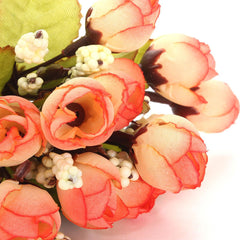 AAA 15 Heads Artificial Rose Silk Home Wedding Party Bridal Decor 1 Bouquet Flower Simulation Options Suppiless 7 Color
