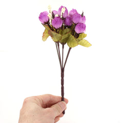 AAA 15 Heads Artificial Rose Silk Home Wedding Party Bridal Decor 1 Bouquet Flower Simulation Options Suppiless 7 Color
