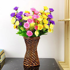 AAA Wicker Handicraft Vase European-Style Flower Vase For Wedding And Home Decoration Trophy Slender Waist 2 Choose 1