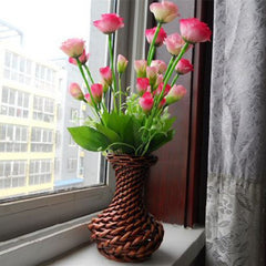 AAA Wicker Handicraft Vase European-Style Flower Vase For Wedding And Home Decoration Trophy Slender Waist 2 Choose 1