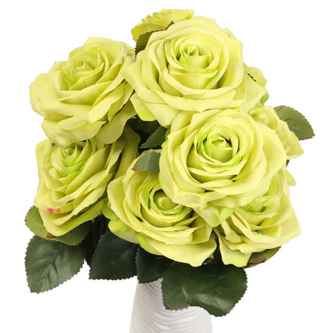 AAA 10 Heads Artificial Rose Flower Bridal Bouquet 6 Color Wedding Pretty Charming Lovely Cute Home Decor