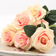 AAA 10 Heads Artificial Rose Flower Bridal Bouquet 6 Color Wedding Pretty Charming Lovely Cute Home Decor