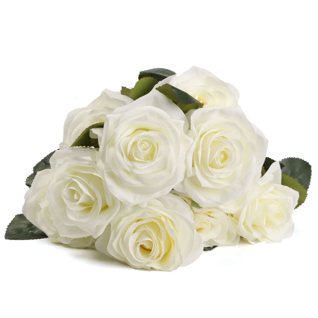 AAA 10 Heads Artificial Rose Flower Bridal Bouquet 6 Color Wedding Pretty Charming Lovely Cute Home Decor