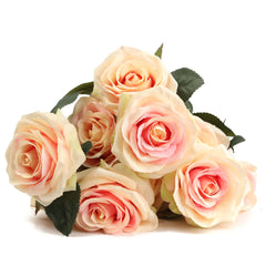 AAA 10 Heads Artificial Rose Flower Bridal Bouquet 6 Color Wedding Pretty Charming Lovely Cute Home Decor