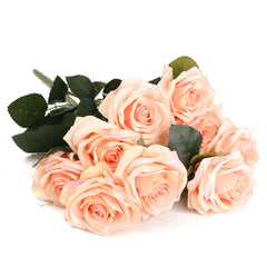 AAA 10 Heads Artificial Rose Flower Bridal Bouquet 6 Color Wedding Pretty Charming Lovely Cute Home Decor