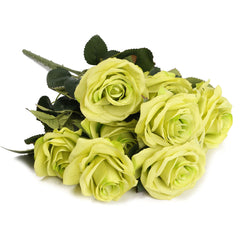 AAA 10 Heads Artificial Rose Flower Bridal Bouquet 6 Color Wedding Pretty Charming Lovely Cute Home Decor