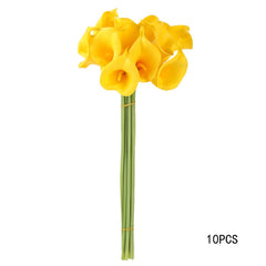 AAA 10pcs/set New Arrival Calla Lily Home decoration Flower Artificial Flower Bridal Bouquet Wedding Party Flower Craft