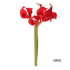 AAA 10pcs/set New Arrival Calla Lily Home decoration Flower Artificial Flower Bridal Bouquet Wedding Party Flower Craft