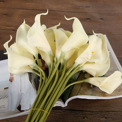 AAA 10pcs/set New Arrival Calla Lily Home decoration Flower Artificial Flower Bridal Bouquet Wedding Party Flower Craft