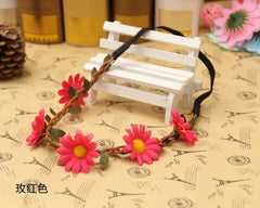 AAA Flower Crown Headband Beautiful Rose Flower Headbands For Girls  Wedding Floral Garland Tourism Garland  For Women