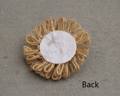 AAA 10pcs/lot Natural Jute Burlap Hessian Artificial flower rose for wedding party birthday home Supplies diy decoration Wholesale