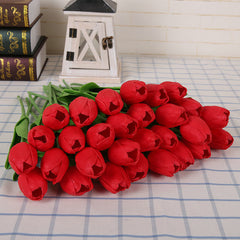 AAA 11 pcs/lot Real Touch Tulip Artificial Flower latex bouquet flowers For Home Wedding party decorative flowers & wreaths