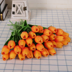 AAA 11 pcs/lot Real Touch Tulip Artificial Flower latex bouquet flowers For Home Wedding party decorative flowers & wreaths