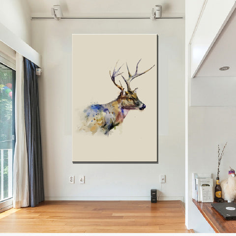 AAA 1 Pcs Modern Aminal elk Paintings Prints on Canvas Creative Deers Wall art  for Living Room Decor