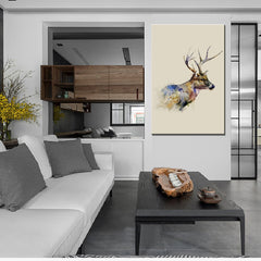 AAA 1 Pcs Modern Aminal elk Paintings Prints on Canvas Creative Deers Wall art  for Living Room Decor