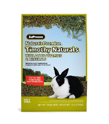 Zupreem Natures Promise Timothy Naturals Rabbit Food