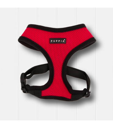 Puppia Soft Air-Mesh Dog Harness Red XL