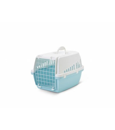 Savic Troffer 1 Pet Carrier, Pet Crate - Retro Blue 19x13x12inch