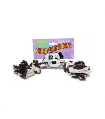 Pet Brands Choco cotton bone Dog Toy Medium