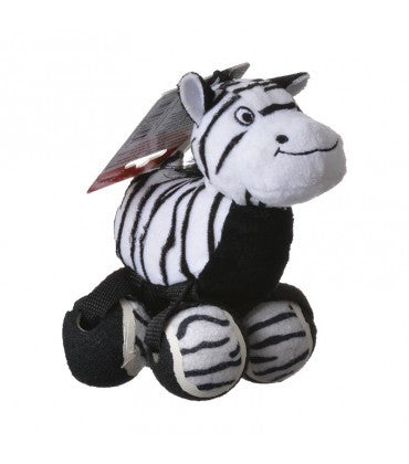 Kong TenniShoes Zebra Plush Dog Toy- Small