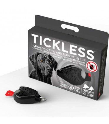 TickLess Pet Ultrasonic Tick And Flea Repeller  Black