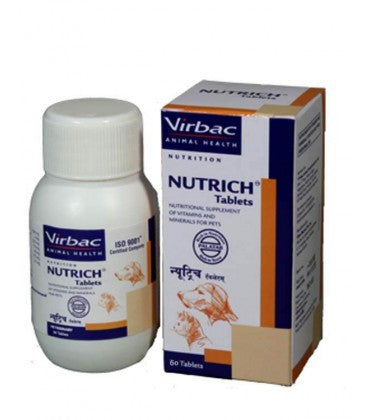 Virbac Nutrich Pet Supplement Tablets 60 tabs