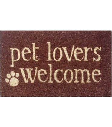 Pvc Pawprint Doormat Welcome