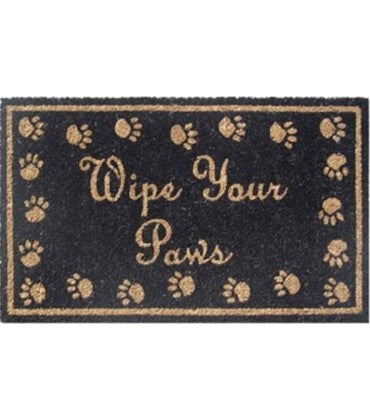 Pvc Pawprint Doormat Wipe